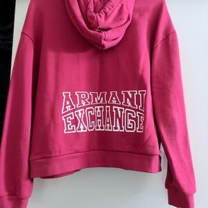 Armani Exchange Women's Fuchsia Hoodie
